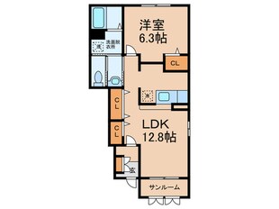 シェーネ　エレガンシアの物件間取画像